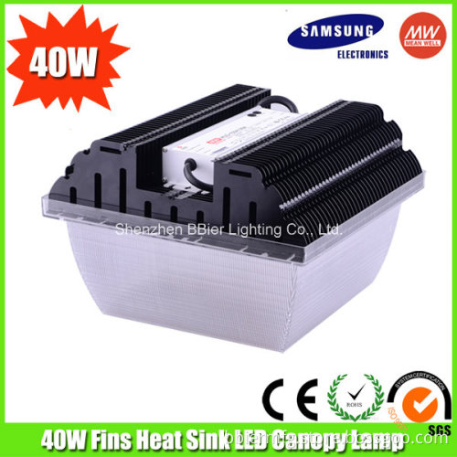 40W LED Canopy Lamp Gas Station with Fins Heat Sink